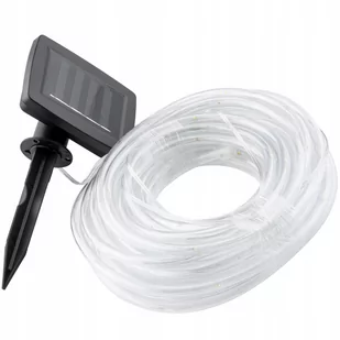 Girlanda Solarna Ogrodowa 100x LED Ozdobna Łańcuch Świetlny 11,9m 3000K - Lampy ogrodowe - miniaturka - grafika 1