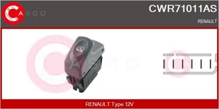 Przełącznik, podnośnik szyby Casco - Alternatory CWR71011AS - Akcesoria do układu elektrycznego - miniaturka - grafika 1