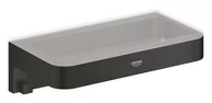 Półki łazienkowe - Grohe QuickFix Start Cube - Półka, długość 20 cm, czarny mat 411072430 - miniaturka - grafika 1