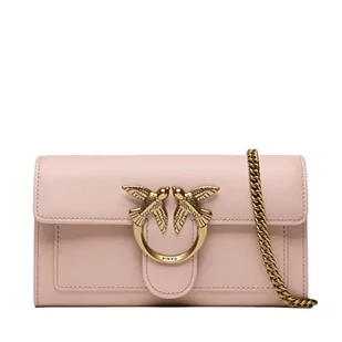 Pinko Wallet, Love One Portfel C Vitello SETA Kobieta, O81q_cipria-antyczne złoto - Portfele - miniaturka - grafika 1
