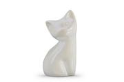 Figurki dekoracyjne - Figurka Kot VELPO perłowy, 8,5x15x6,5, ceramika - miniaturka - grafika 1