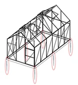 Inne mocowania - LANITPLAST zestaw 4 śrub gruntowych (modele 6x4, 6x6, 2500, 3800) LG1489 - miniaturka - grafika 1