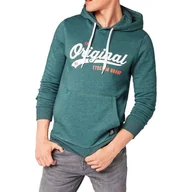 Bluzy męskie - Bluza męska Tom Tailor Hoodie with Wondingprint z kapturem -M - miniaturka - grafika 1