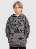 Bluzy dla chłopców - 4F Bluza dresowa nierozpinana z kapturem chłopięca - multikolor 122 (6-7 lat) - miniaturka - grafika 1