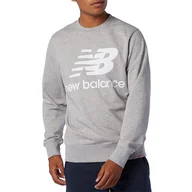 Bluzy sportowe męskie - Bluza New Balance MT03560AG - szara - miniaturka - grafika 1