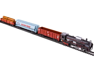 Kolejka rail king Parowóz + 3 Wagony - Pociągi dla dzieci - miniaturka - grafika 9