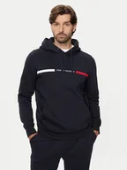 Bluzy męskie - Tommy Hilfiger Bluza MW0MW37361 Granatowy Regular Fit - miniaturka - grafika 1
