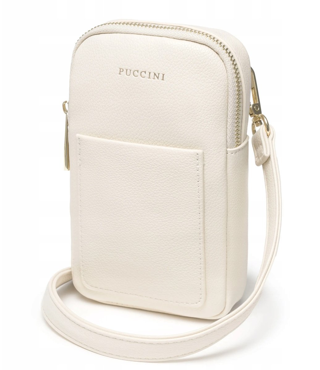 Mini Torebka Damska Na Telefon Listonoszka PUCCINI Beżowa