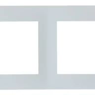 Klawisze i ramki - OSPEL Ramka podwójna FOKUS Biały - miniaturka - grafika 1