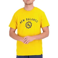 Koszulki męskie - Koszulka New Balance MT31904VGL - żółta - miniaturka - grafika 1