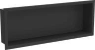 Półki łazienkowe - Mexen X-Wall-R półka wnękowa z kołnierzem 60 x 20 cm, czarna - 1970602010 - miniaturka - grafika 1