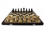 Gry planszowe - Szachy drewniane tradycyjne Polskie 31x31 - miniaturka - grafika 1