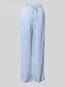 Spodnie damskie - Spodnie materiałowe z prostą nogawką i wpuszczanymi kieszeniami model ‘PRICIL’ - miniaturka - grafika 1