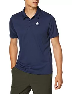 Koszulki męskie - Odlo męska koszulka polo S/S Cardada niebieski Diving Navy S 222202-20377-S - grafika 1
