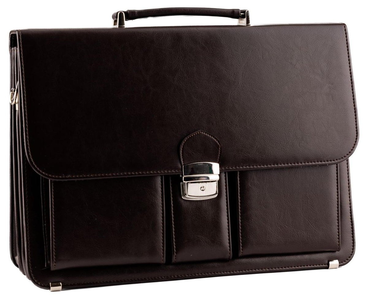 Teczka męska do pracy Tizano T10 czekolada