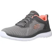 Buty trekkingowe damskie - Obuwie Sportowe Damskie Skechers Bountiful Szary - miniaturka - grafika 1