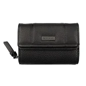 Portfele - Tom Tailor Juna, Damski Portfel, Czarny, 14 x 10 x 4 cm - miniaturka - grafika 1