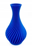 Wazony i flakony - Wazon spiralny na suche kwiaty / LEGO - niebieski satyna, nietłukący 20cm - miniaturka - grafika 1