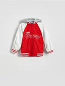 Spodenki dla niemowląt - Reserved - Kurtka bomber z kapturem - czerwony - miniaturka - grafika 1