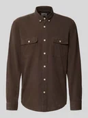 Kurtki męskie - Koszula casualowa z listwą guzikową - miniaturka - grafika 1