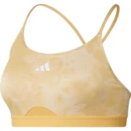 Biustonosze - adidas Damski biustonosz sportowy Aeroreact Train Essentials Light Support Tie-Dye Flower Print Sports Bra, XSAB - miniaturka - grafika 1