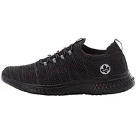 Sneakersy damskie - Rieker Damskie sneakersy N9474, szary, 38 EU - miniaturka - grafika 1