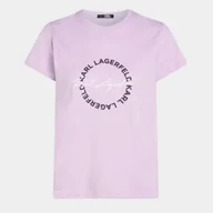 Koszulki i topy damskie - KARL Lagerfeld T-Shirt damski Pastel Lilac [rozmiar M] - miniaturka - grafika 1