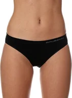 Bielizna sportowa damska - Brubeck Figi damskie bikini Comfort Cotton czarne r. L (BI10020A) - miniaturka - grafika 1