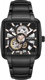 Zegarek Zegarek męski KENNETH COLE KCWGY0046503 czarny klasyczny skeleton - Zegarki męskie - miniaturka - grafika 1