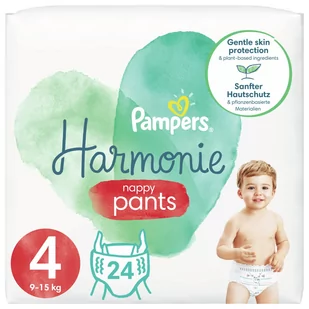 Pampers pieluchomajtki Pants Harmonie rozmiar 4 24 pieluchy 9kg 15kg - Pieluchy - miniaturka - grafika 1