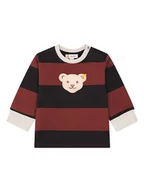Bluzy i sweterki niemowlęce - Steiff Bluza w kolorze czarno-bordowym - miniaturka - grafika 1
