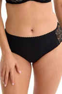 Majtki damskie - Figi damskie bikini z koronką Olena 040 czarne XL - miniaturka - grafika 1