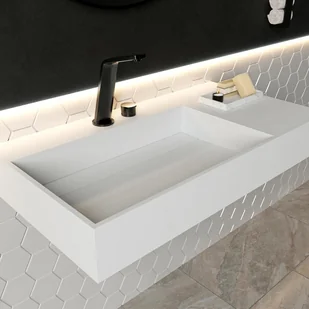 Bernstein Umywalka ścienna PB2015 odlew mineralny biały mat - Umywalki Bernstein Umywalka ścienna PB2015 odlew mineralny biały mat - Umywalki - miniaturka - grafika 1