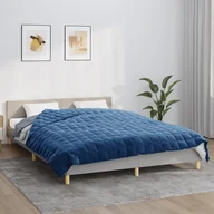 Koce - vidaXL Koc obciążeniowy, niebieski, 200x220 cm, 13 kg, tkanina - miniaturka - grafika 1