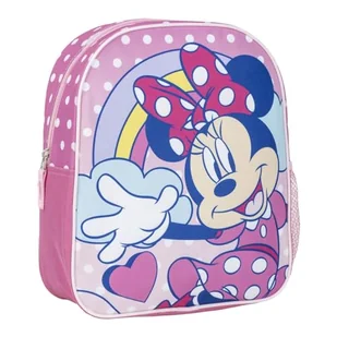 Plecak szkolny dla dzieci Minnie Mouse - Różowy - 25 x 20 x 29 cm - Wykonany z poliestru - Z zamkiem błyskawicznym - Nadruk Minnie - Oryginalny produkt zaprojektowany w Hiszpanii, Różowy kolor, - Plecaki szkolne i tornistry - miniaturka - grafika 1