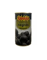 Pasztet i przetwory mięsne - Oliwki SARASA NEGRAS puszka 350g czarne z pestką - miniaturka - grafika 1