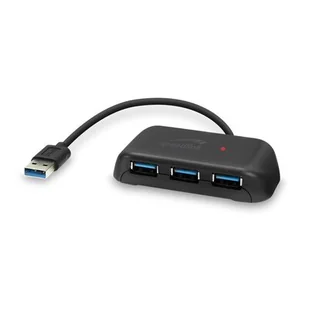 SPEEDLINK SL-140106-BK Snappy EVO USB Hub, 4-portowy, USB 3.0, aktywny czarny SL-140106-BK - Huby USB - miniaturka - grafika 1