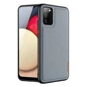 Etui i futerały do telefonów - Dux Ducis Fino etui pokrowiec pokryty nylonowym materiałem Samsung Galaxy A02s EU szary - miniaturka - grafika 1