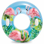 Materace dmuchane i koła do pływania - Koło do pływania, flaming, Intex, 97 cm - miniaturka - grafika 1
