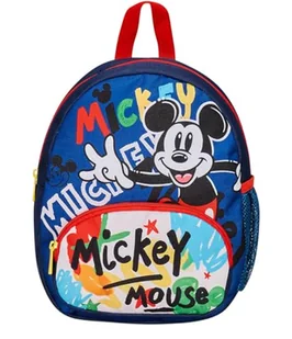 Mały plecak przedszkolny - MicKEY MOUSE, wielokolorowy - boczne kieszenie na butelkę, przednia kieszeń, plecak przedszkolny dla dzieci - plecak szkolny dla dzieci, Wielokolorowy, Plecak przedszkolny - Plecaki szkolne i tornistry - miniaturka - grafika 1