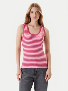 United Colors Of Benetton Top 30YSDH010 Różowy Regular Fit - Koszulki i topy damskie - miniaturka - grafika 1