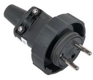 Pawbol Wtyczka gumowa przenośna IP65 D.3148 250V D.3148 - Kostki, złączki, wtyczki - miniaturka - grafika 1