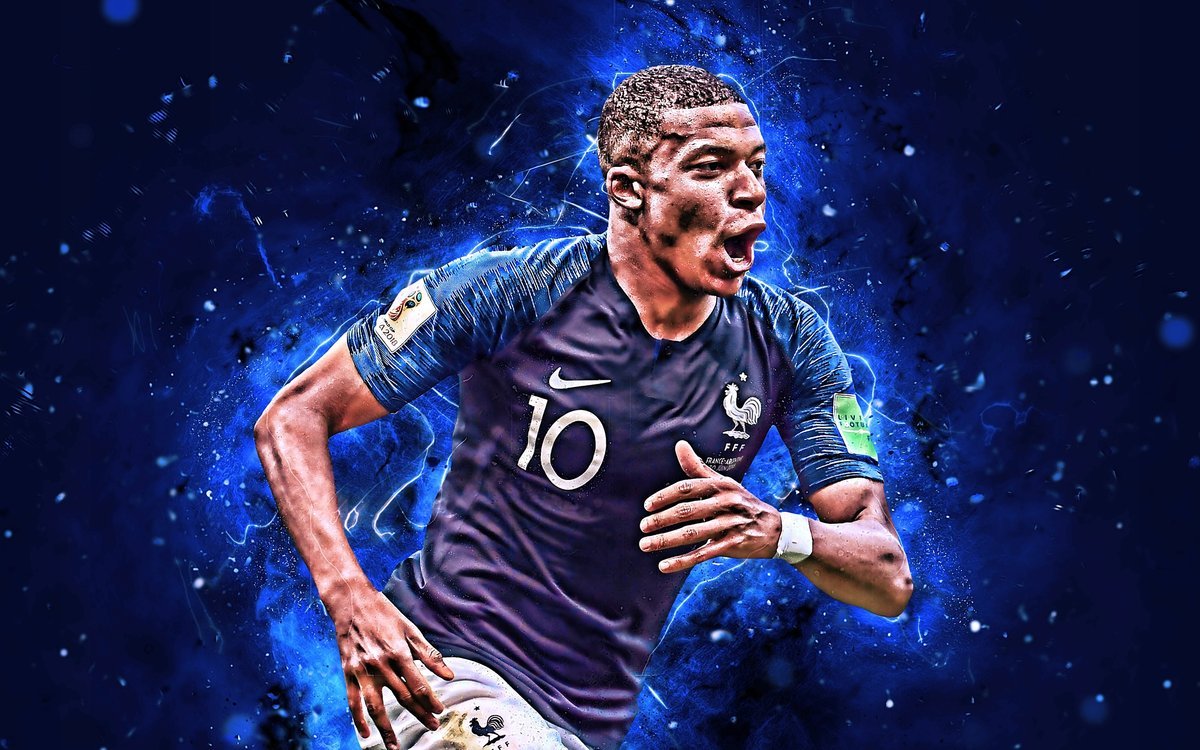 PODKŁADKA POD MYSZ Z Nadrukiem 22x18 cm Kylian Mbappe Tekst Prezent