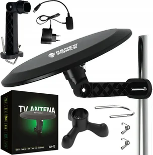 Antena Zewnętrzna Aktywna DVB-T2 do TV Dookólna FHD 4K MUX-8 LTE Wzmacniacz AH-12 - Anteny TV - miniaturka - grafika 1