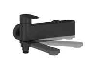 Baterie wannowe i prysznicowe - Ravak Chrome II - Bateria wannowa, czarna X070463 - miniaturka - grafika 1