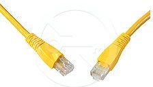 Solarix patchcord kat. 5e UTP PVC, osłonka nasuwana, 10m zółty C5E-114YE-10MB