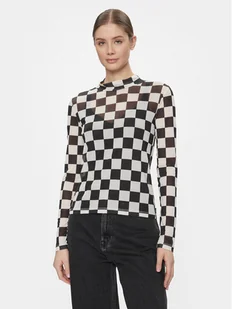 Vans Bluza Position Mesh Mock Neck VN000F73Y281 Czarny Regular Fit - Bluzy damskie - miniaturka - grafika 1