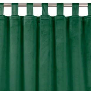 Zasłona VILA kolor butelkowa zieleń styl klasyczny szelki 10 cm velvet 135x245 homede - CURT/HOM/VILA/VELVET/TAB/BGREEN/135x245 - Zasłony - miniaturka - grafika 1