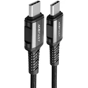Kable USB - Acefast kabel USB Typ C - USB Typ C 1,2m, 60W (20V/3A) czarny (C1-03 black) C1-03-C-C black - miniaturka - grafika 1