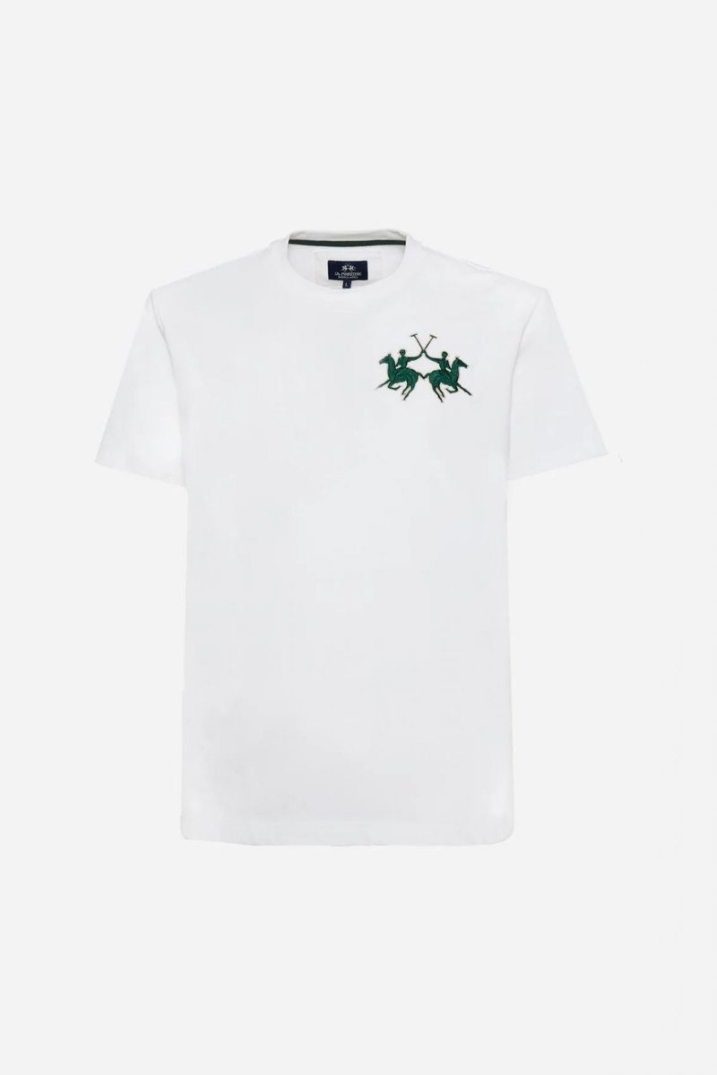 T-shirt męskie la martina mcr008 js409 00001 biały